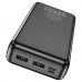 Power Bank Hoco J91A 20000mAh με 2 USB & USB-C LED Ένδειξη Μπαταρίας Μαύρο